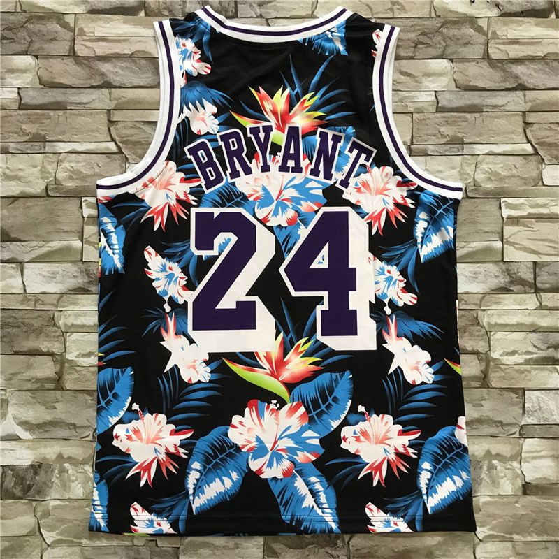 Men Los Angeles Lakers 24 Bryant black Heat transfer 2021 NBA Jersey